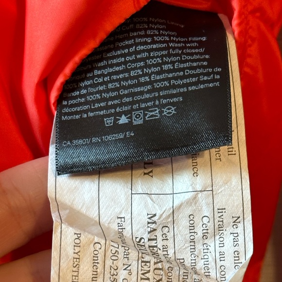 Lululemon Non Stop Bomber Reversible Jacket: Autumn Red sz8 RARE - Picture 13 of 15